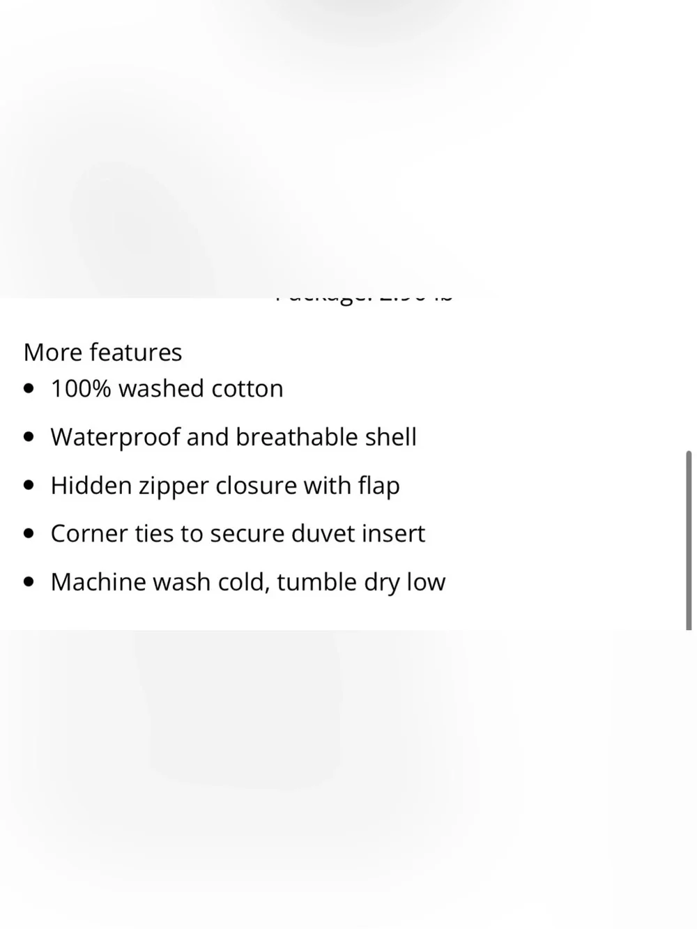 Wyfkymxx includes duvet